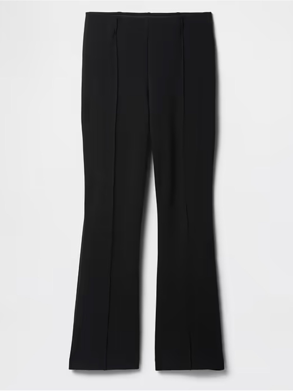 Gap Women's Black Ponte Crop Flared Pants